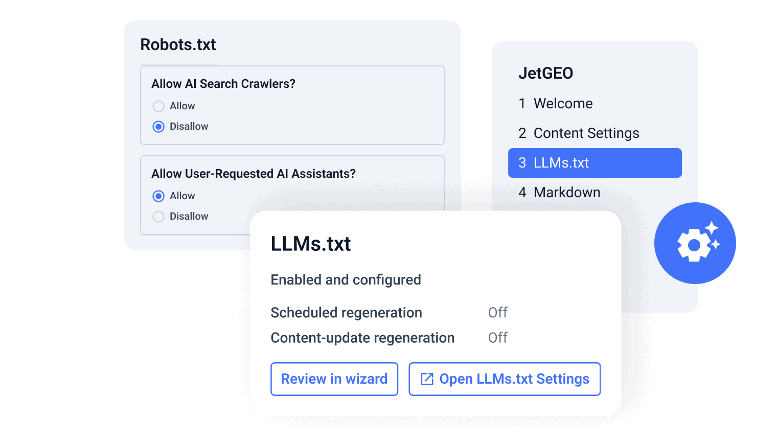 تنظیمات افزونه JetGEO